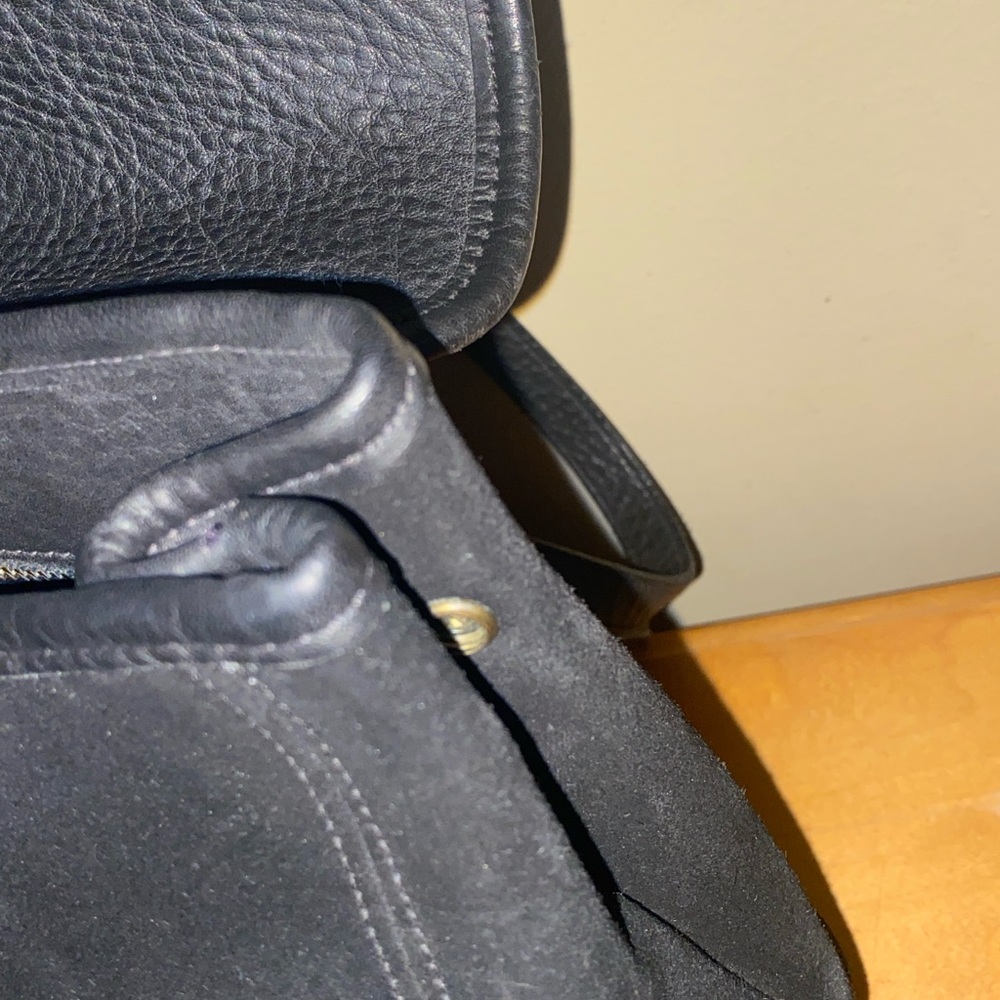 Coach Vintage 1996 Berkeley Convertible Black Suede & Leather Backpack - Picture 4 of 16